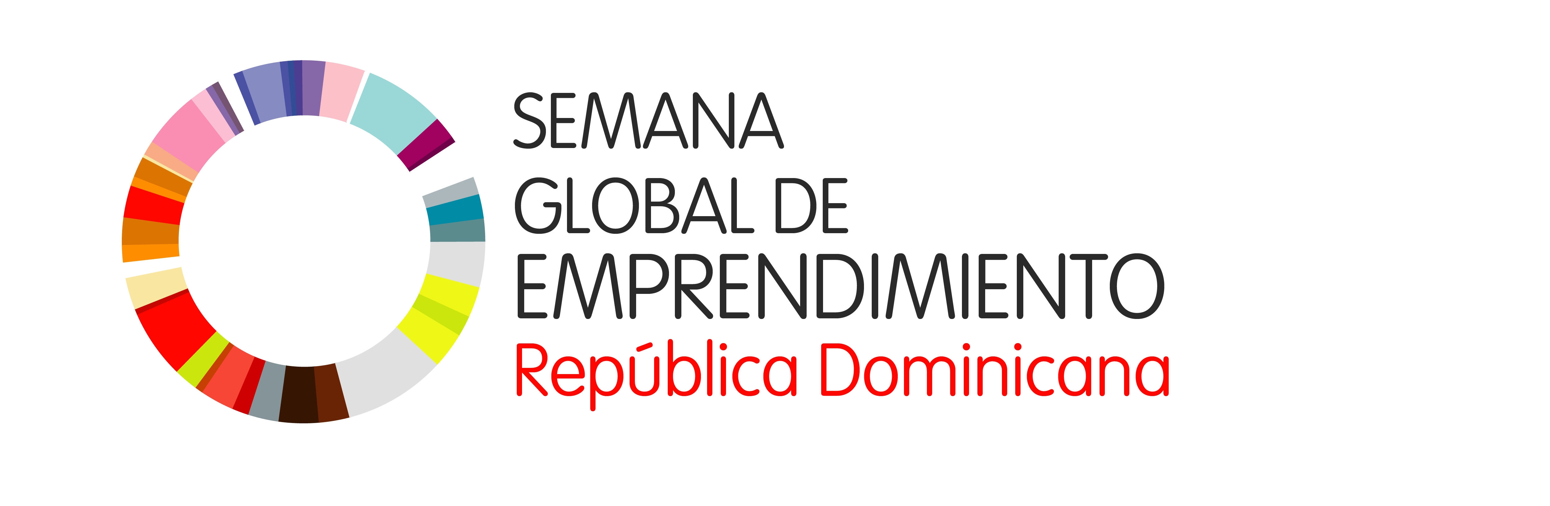 Logo Semana Global de Emprendimiento República Dominicana, a color